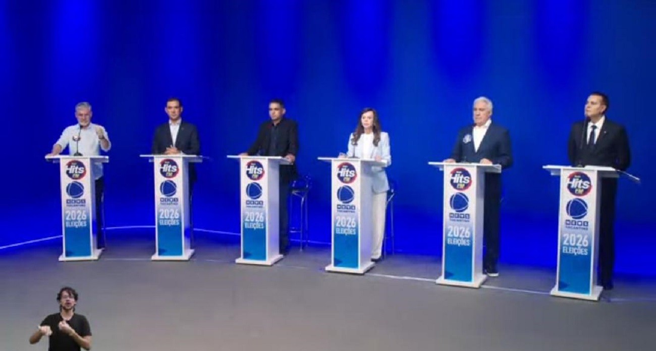 Debate entre candidatos ao governo do Tocantins tem críticas e embates sobre gestão pública, saúde e geração de empregos