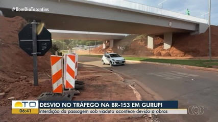 Passagem em viaduto é interditada em Gurupi; entenda