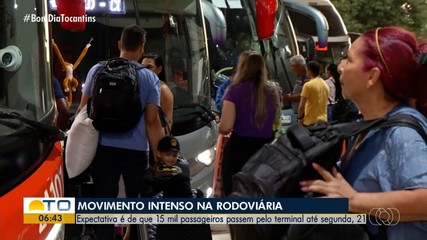 Terminal rodoviário de Palmas deve receber 15 mil passageiros até segunda (21)