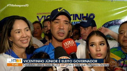 Veja os números da eleição no Tocantins que elegeu Vicentinho Júnior