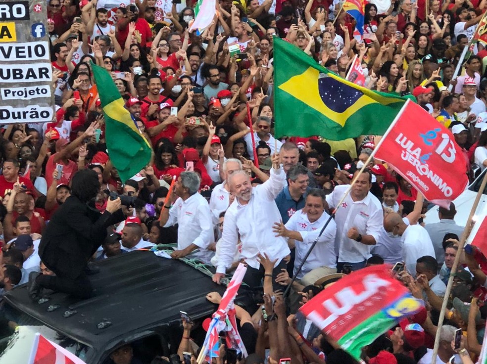 Lula cumpre agenda em Salvador — Foto: João Souza/g1