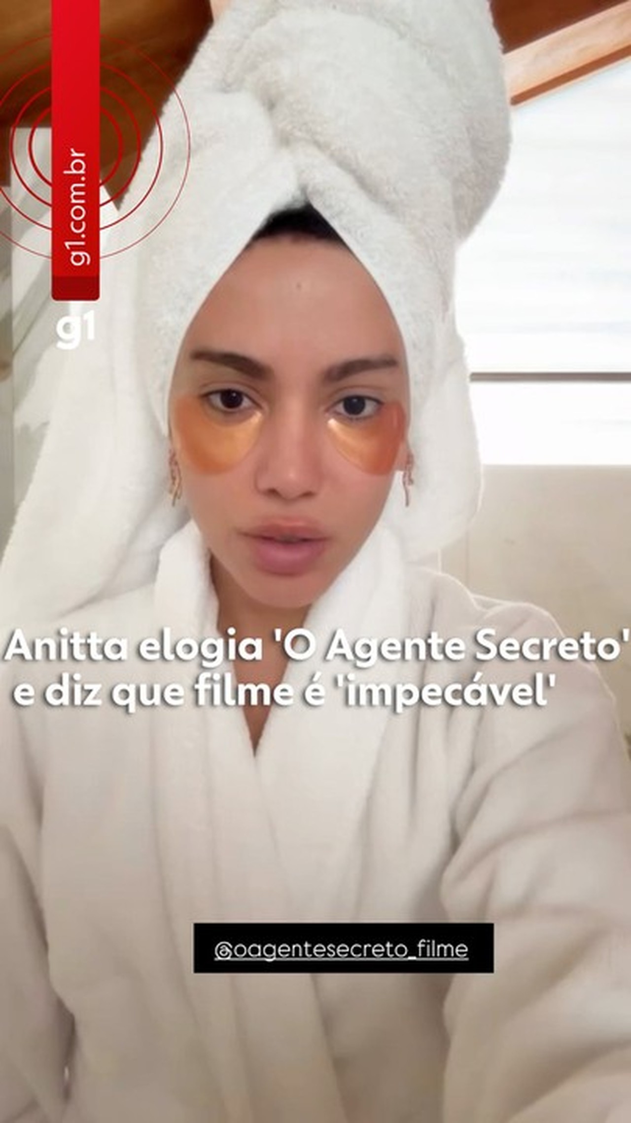 Anitta diz que O Agente Secreto é 500 vezes melhor do que imaginava