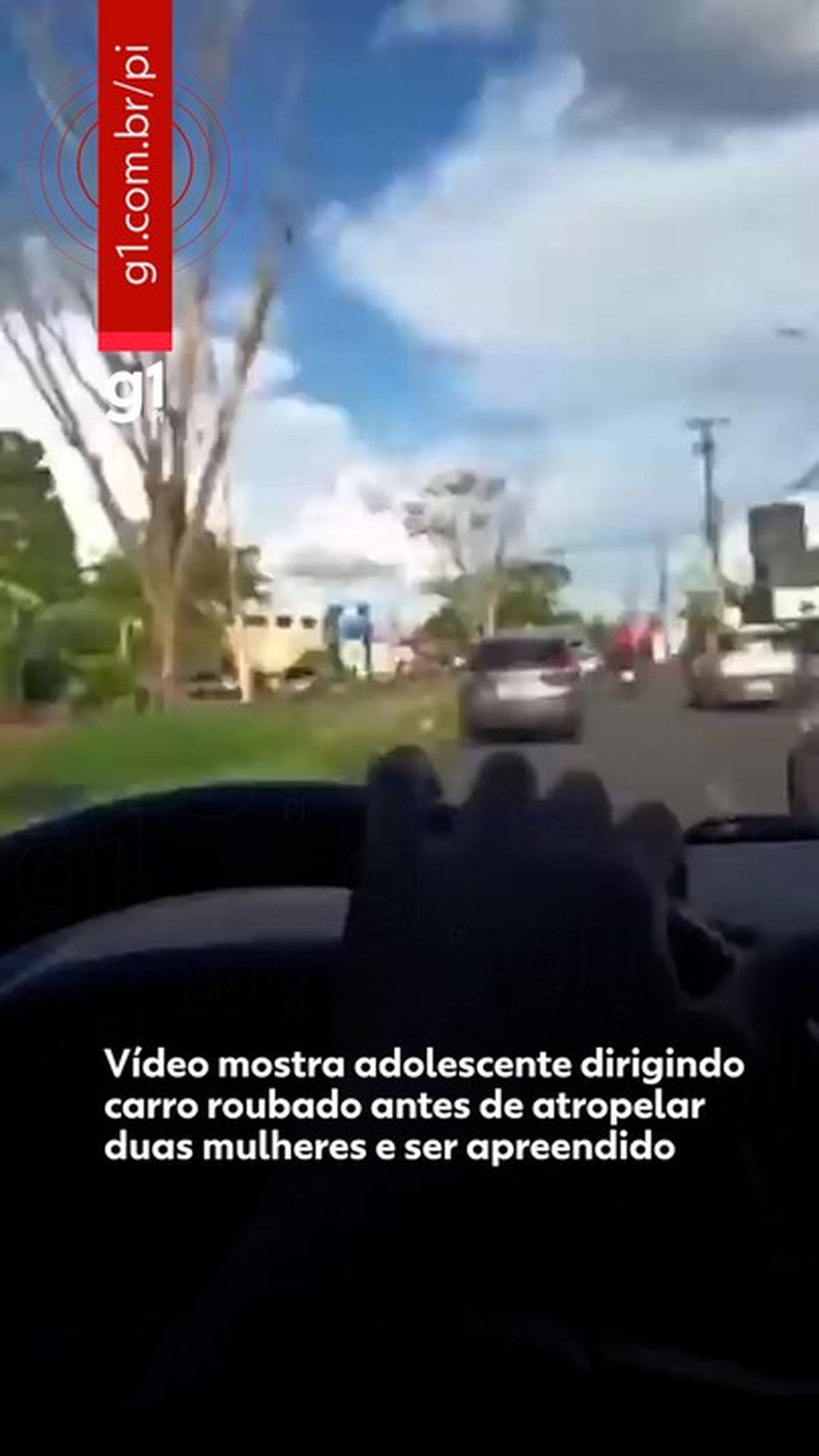 Adolescentes são apreendidos suspeitos de roubar carro de motorista de app e atropelar mulheres em Teresina
