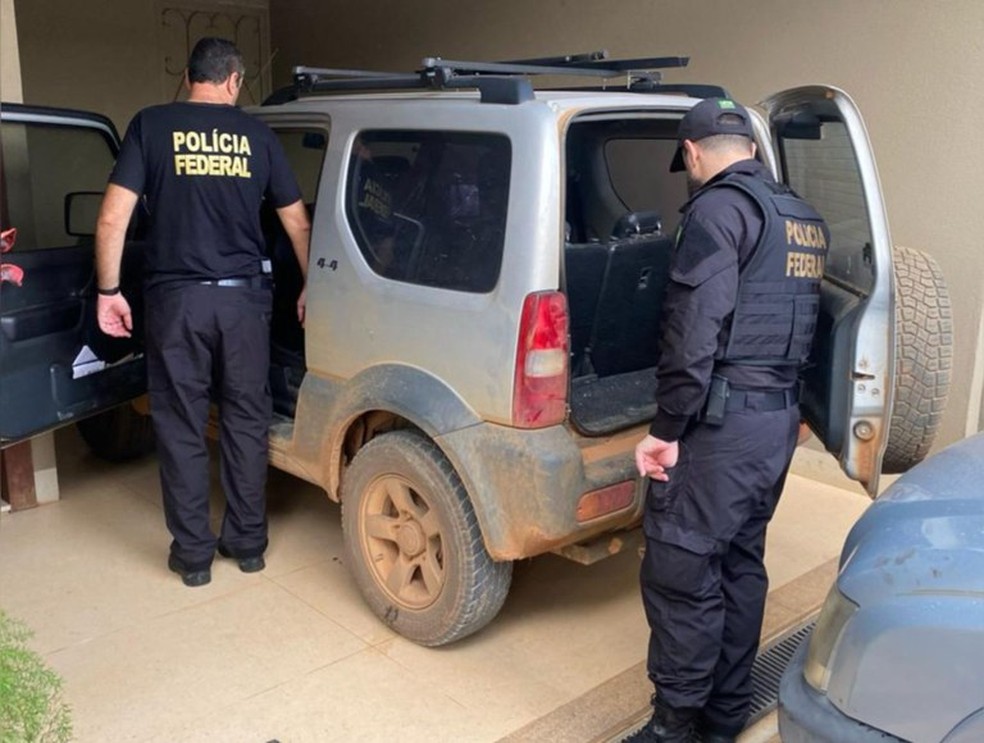 Polícia Federal deflagrou operação em Lagoa da Prata — Foto: Polícia Federal (PF)/Divulgação