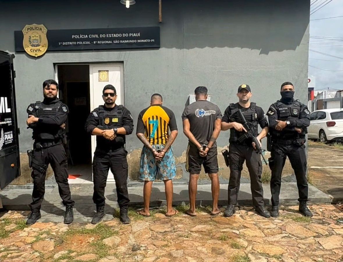 Suspeitos de agredir e roubar idosa de 73 anos são presos no Piauí; bolsa com R$ 10 mil foi levada