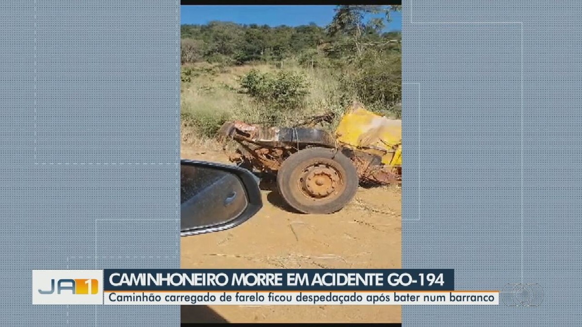 Caminhoneiro Morre Após Sair Da Pista E Bater Em Barranco Na GO-194 ...