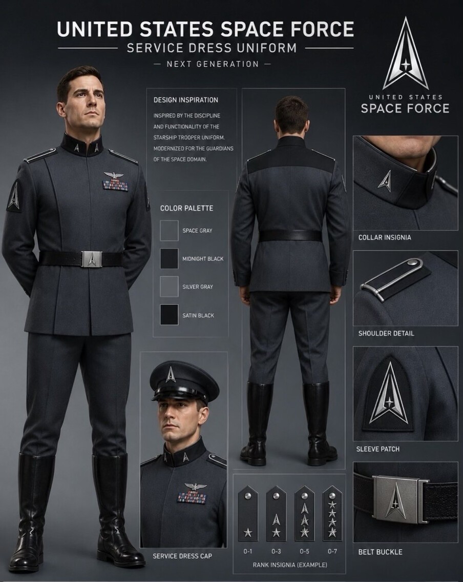 Novo uniforme da Força Espacial proposto por Trump gera comparações com farda nazista e Star Wars