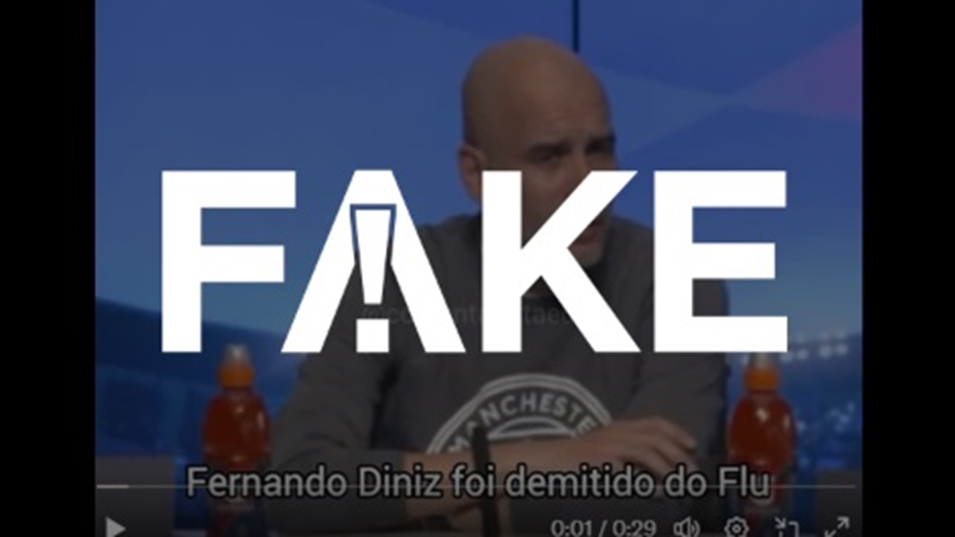 É #FAKE vídeo em que Guardiola lamenta demissão de Fernando Diniz do ...