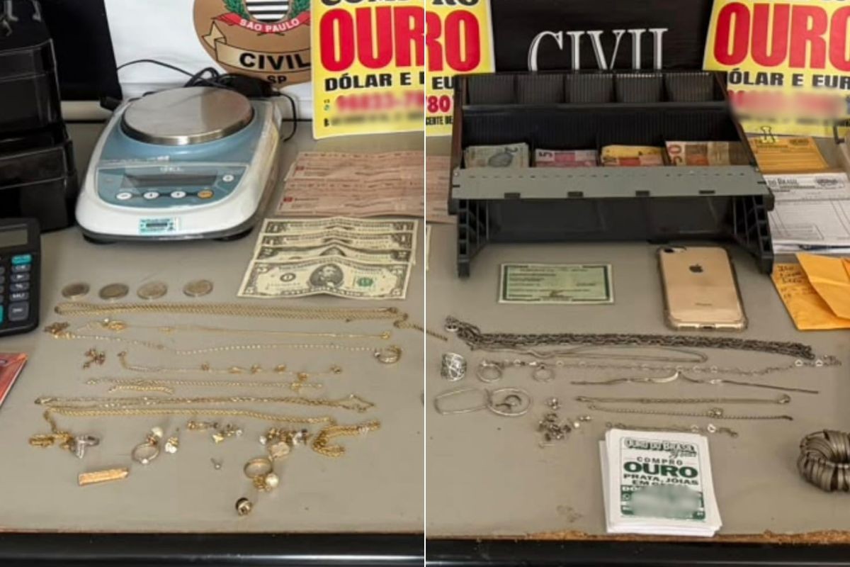 Dezenas de joias são apreendidas em operação contra furtos em saídas de shoppings no litoral de SP