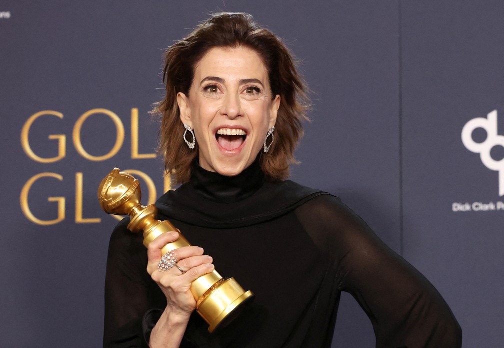 Fernanda Torres ganha Globo de Ouro de melhor atriz de drama — Foto: Mario Anzuoni/Reuters