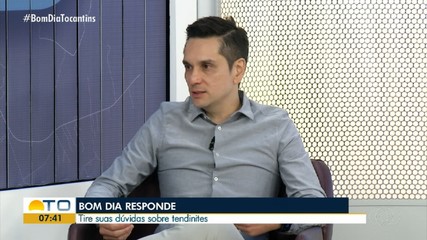 Ortopedista tira dúvidas sobre tendinite no Bom Dia Responde