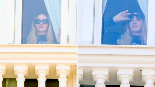Madonna vê palco do show pela janela do Copacabana Palace - Foto: (Jc Pereira/AgNews)
