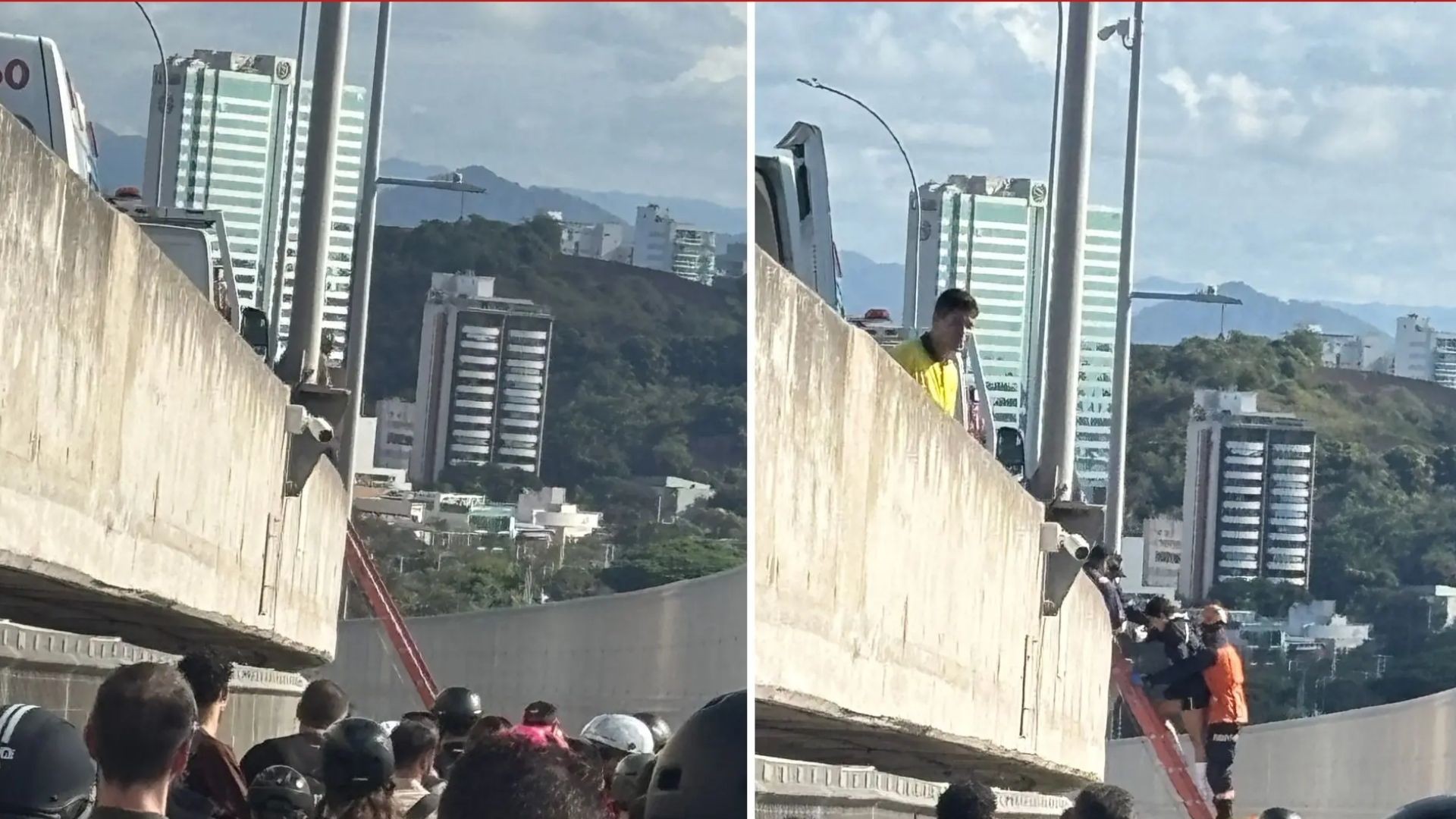 Ciclistas ficam feridos em acidente entre bicicletas na ciclovia da Terceira Ponte e complica trânsito 