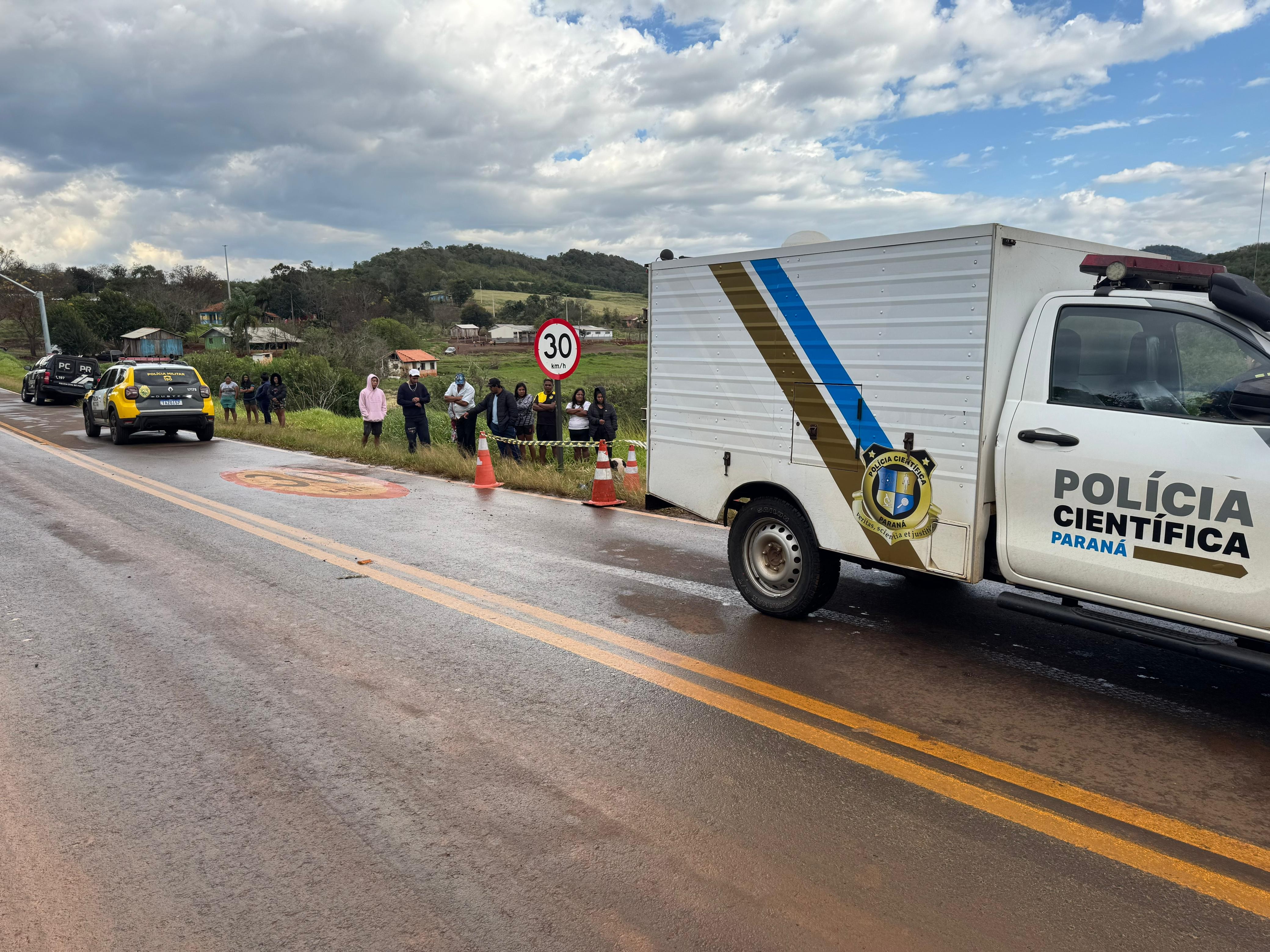 Indígena morre atropelado na PR-473, em Nova Laranjeiras