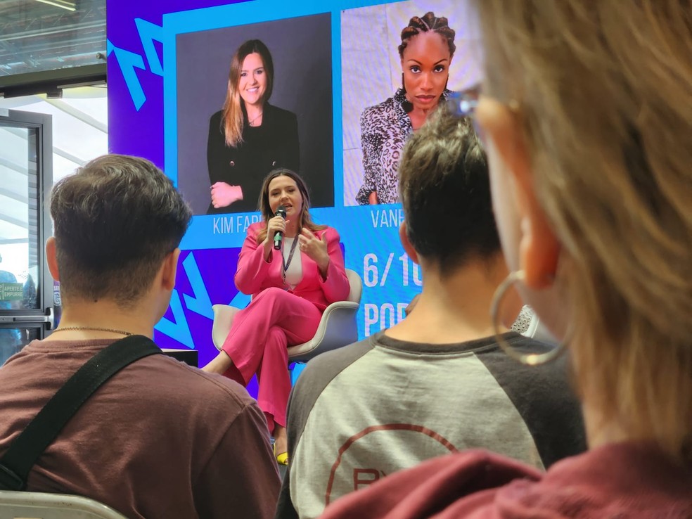 Kim Farrell, executiva do TikTok — Foto: Raoni Alves / g1 Rio