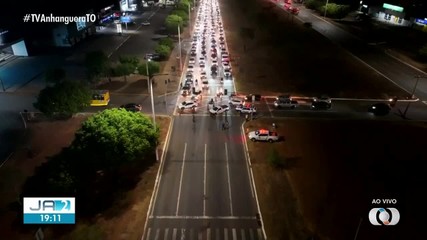 Acidente provoca lentidão no trânsito de avenida movimentada em Palmas
