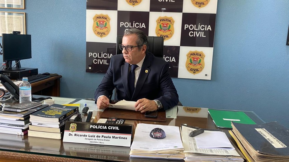 Ricardo Luiz de Paula Martines, delegado diretor do Deinter-4 de Bauru — Foto: Andressa Lara/TV TEM