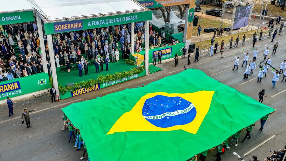 Desfile 7 de setembro em Brasília em 2026 — Foto: Foto: Ricardo Stuckert.