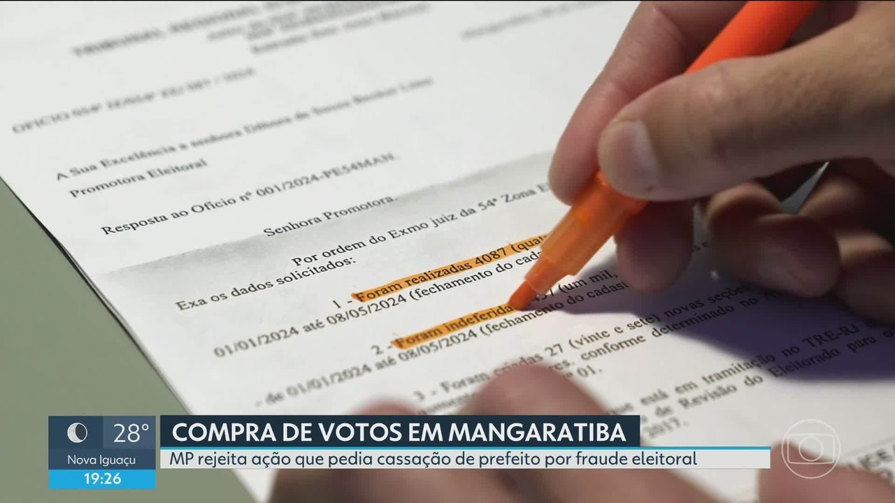 MP rejeita ação que pedia cassação do prefeito de Mangaratiba por suposto esquema eleitoral