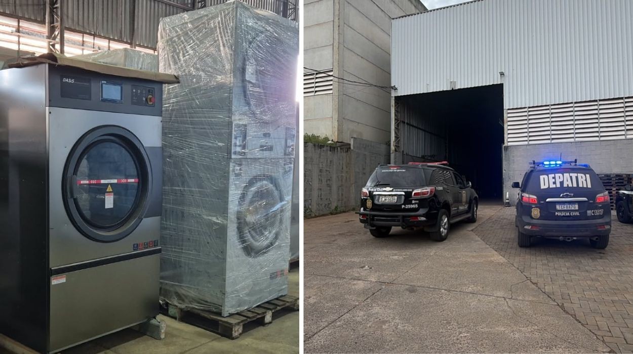 Polícia Civil faz buscas para localizar máquinas de lavanderia avaliadas em R$ 9 milhões no interior de SP