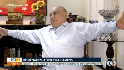 Missa homenageia ex-governador Siqueira Campo que morreu há um ano