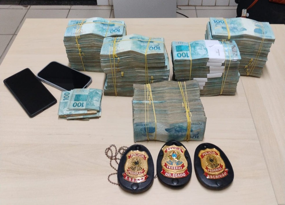 PF apreende cerca de R$ 500 mil e apura suspeita de financiamento irregular de campanha no MA — Foto: Divulgação/Polícia Federal