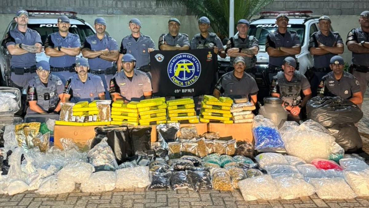 PM apreende mais de 150 kg de drogas e prende casal suspeito de tráfico em Jundiaí