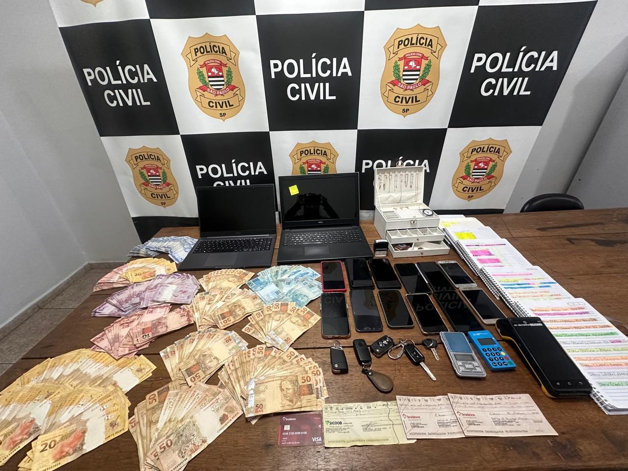 Polícia apreende R$ 15 mil durante operação contra agiotagem e venda ilegal de armas em cidades do interior de SP