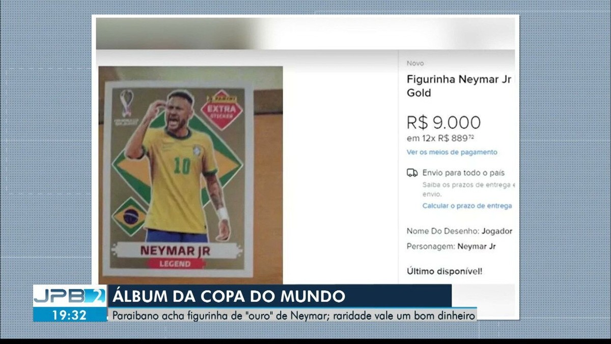 Figurinha rara de Neymar que chegou a valer R$ 9 mil é vendida 'quase de  graça' após o fim da Copa, Santos e Região