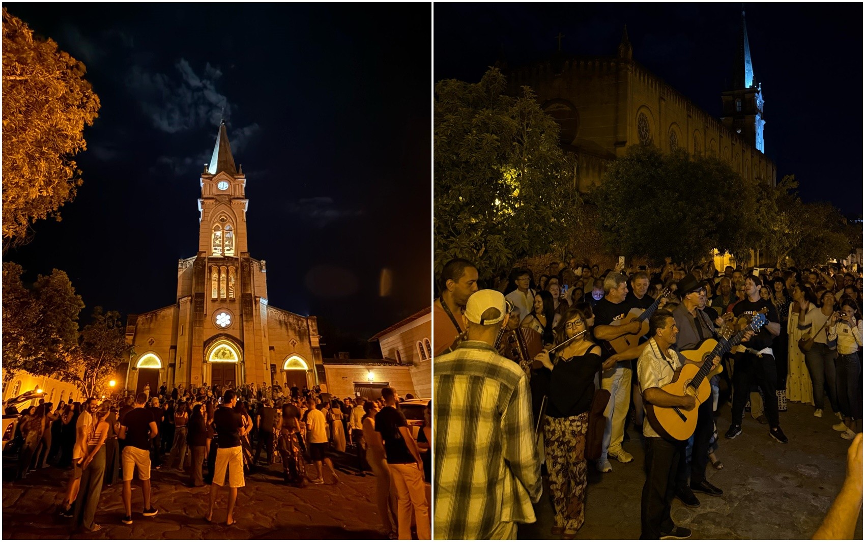 Serenata da lua cheia: moradores da cidade de Goiás se reúnem para cantar, tomar vinho e percorrer ruas da cidade uma vez por mês 