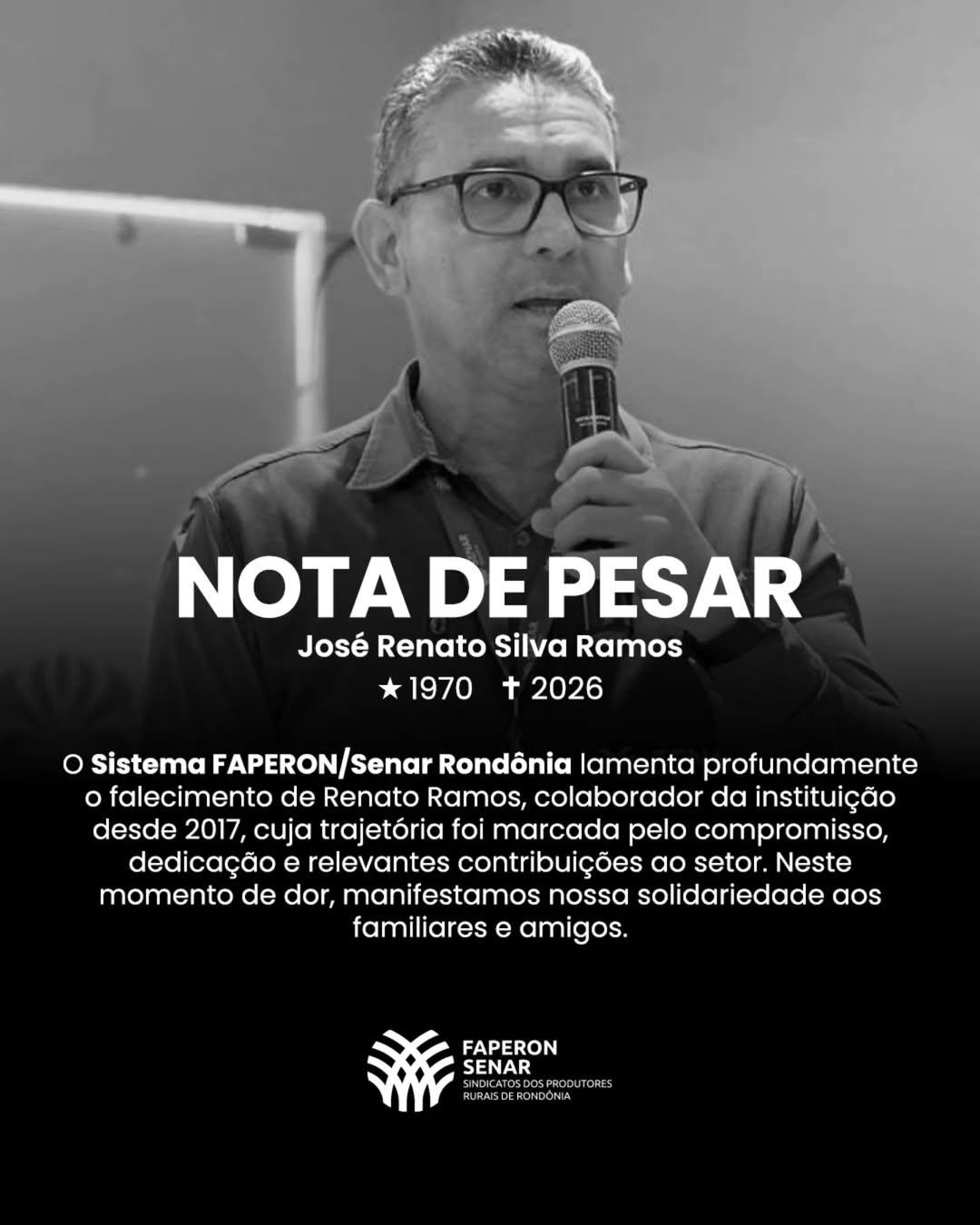 Servidor do Senar morre em acidente na BR-364 em RO