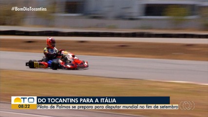 Piloto de Palmas se prepara para disputar campeonato mundial de kart na Itália