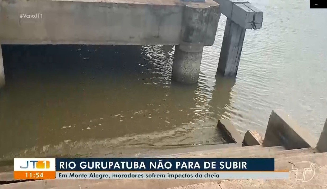 Rio Gurupatuba sobe mais de 1 metro em um mês e deixa em alerta moradores de Monte Alegre