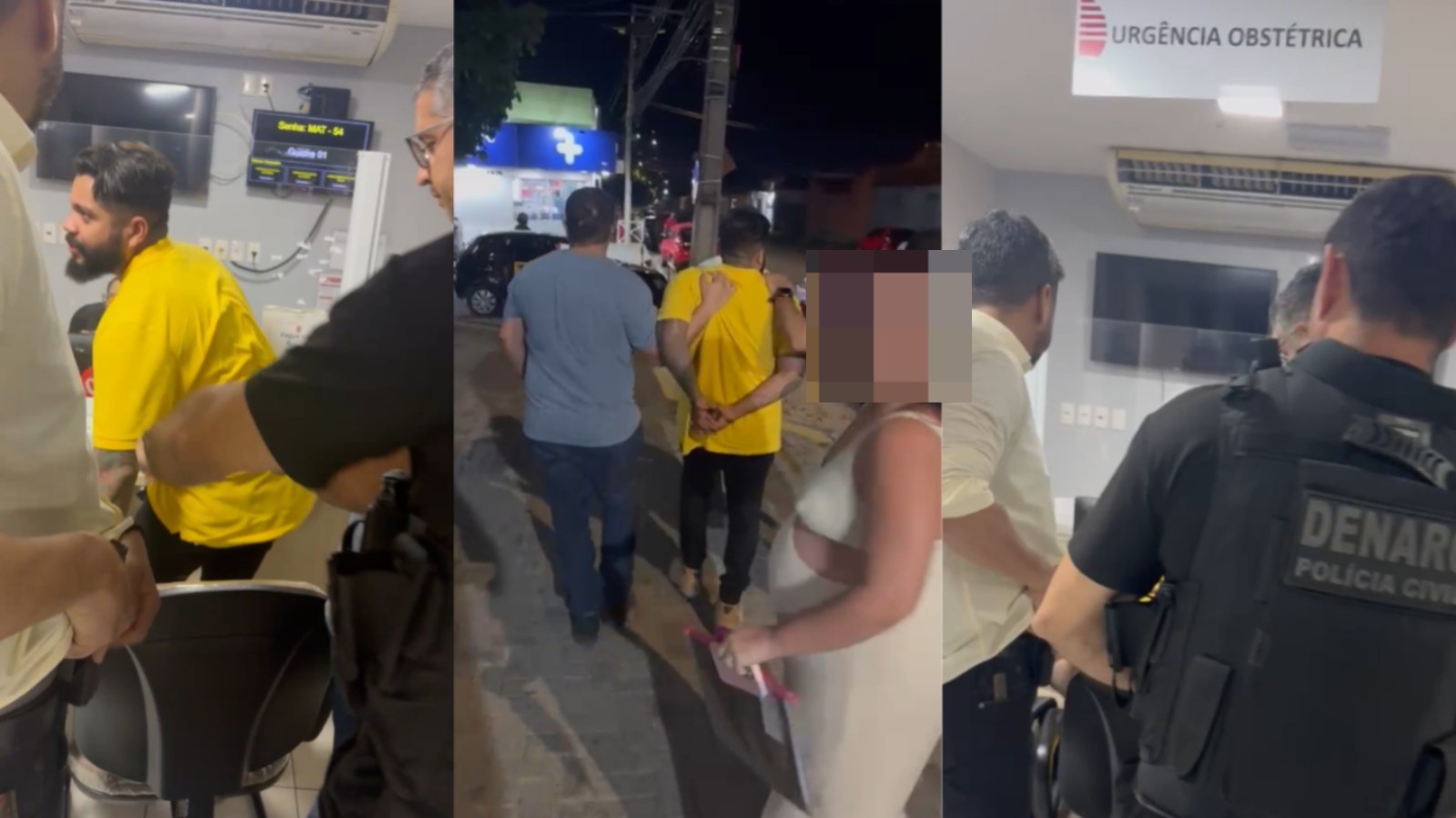 VÍDEO: Condenado por tráfico é preso ao dar entrada em urgência de maternidade com esposa grávida no PI
