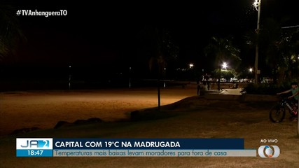 Palmas deve registrar 19ºC nesta madrugada; saiba mais