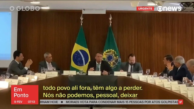 Vídeo de reunião de Bolsonaro e ministros mostra cobrança por 'conduta ativa'  de desinformação ilegal, avalia PF | Blog da Camila Bomfim | G1