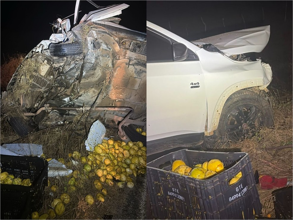 Acidente aconteceu entre Patu e Olho D'Água do Borges — Foto: Redes sociais