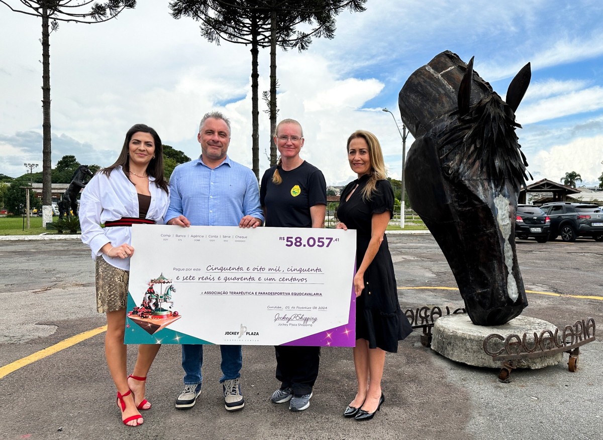 Com arrecadação 35 maior, Jockey Plaza Shopping entrega doação para a