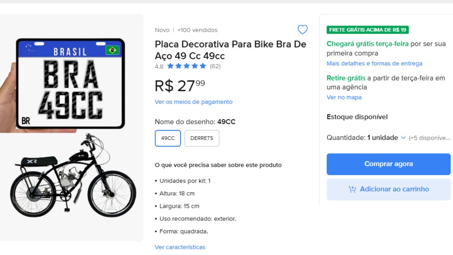 Placa falsa comprada na internet é flagrada quase 6 mil vezes em um mês nas ruas do ES