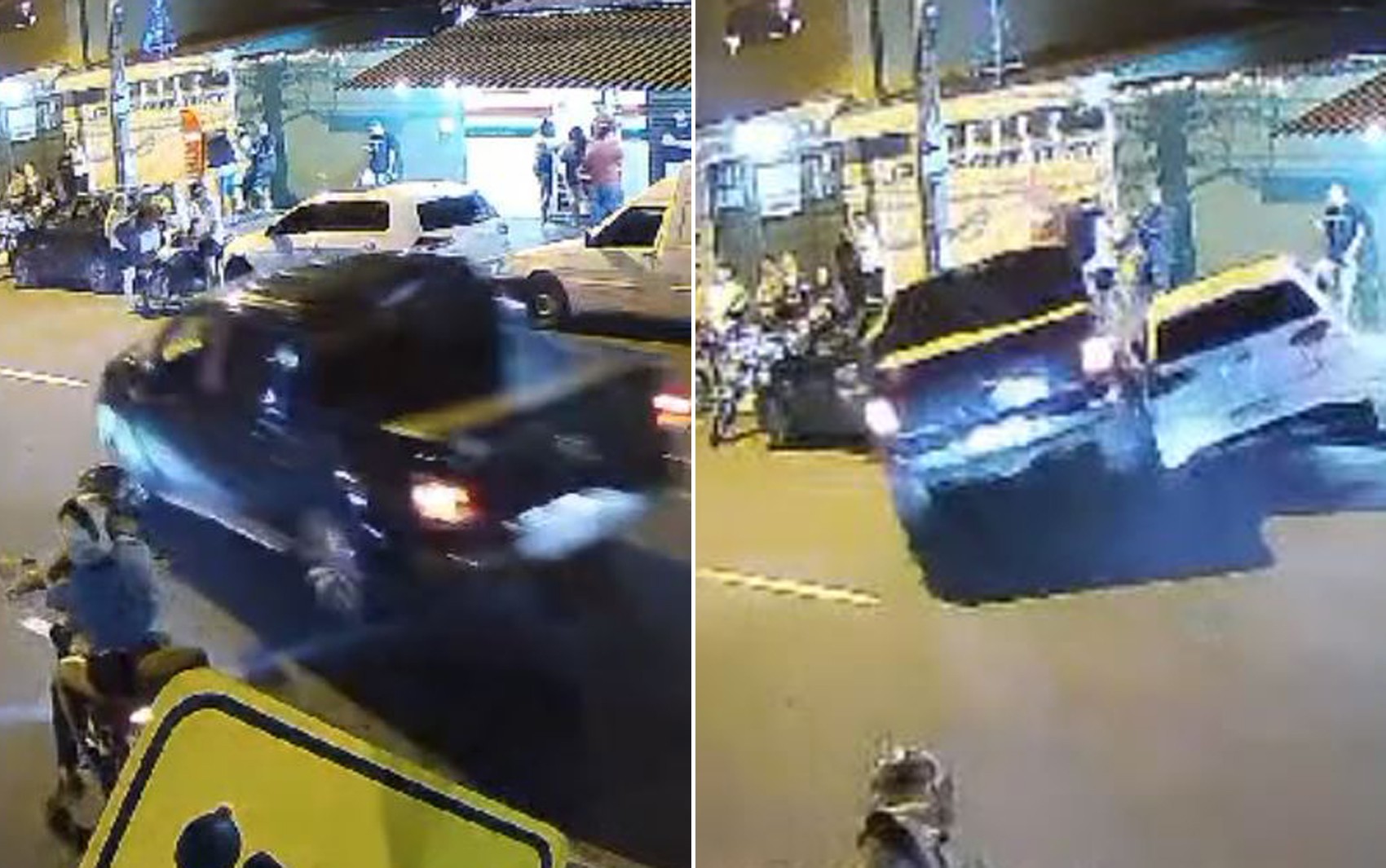 Vídeo: motorista de caminhonete atropela grupo na porta de pizzaria em Ribeirão Preto, SP