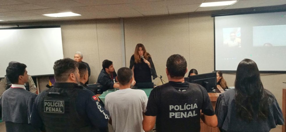 Júri popular do caso Júlia aconteceu no 1º Tribunal do Júri da Capital, em João Pessoa — Foto: Alisson Correia