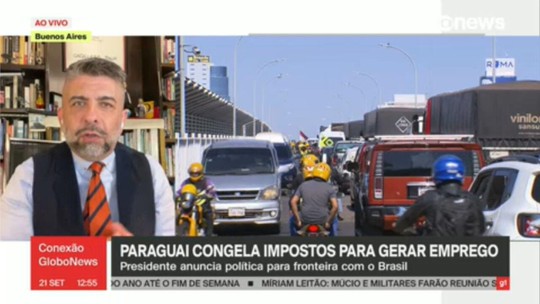 Paraguai anuncia criação de 100 mil postos de trabalho e congelamento de impostos em área de fronteira com o Brasil - Programa: Conexão Globonews 