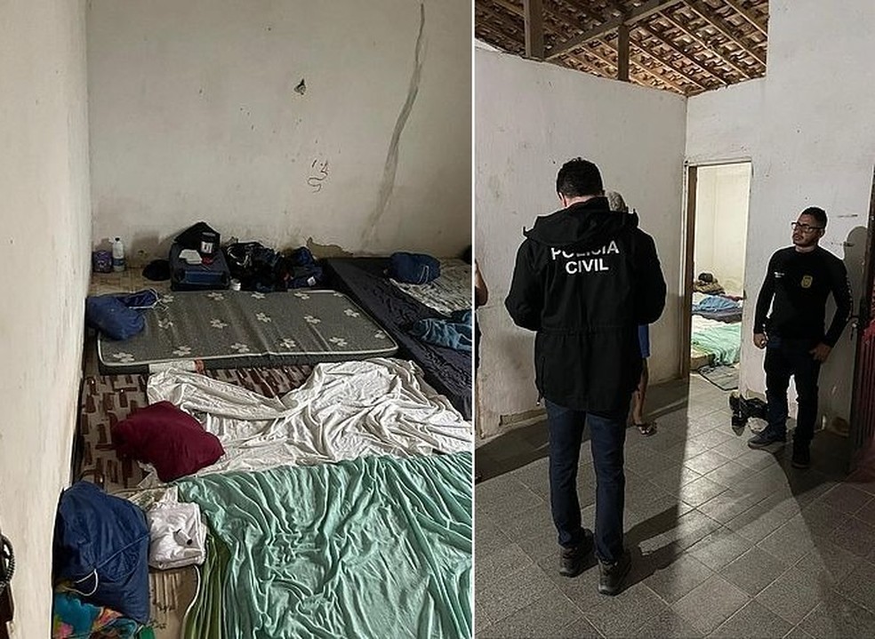 Meninos dormiam no chão em local insalubre — Foto: Arquivo pessoal