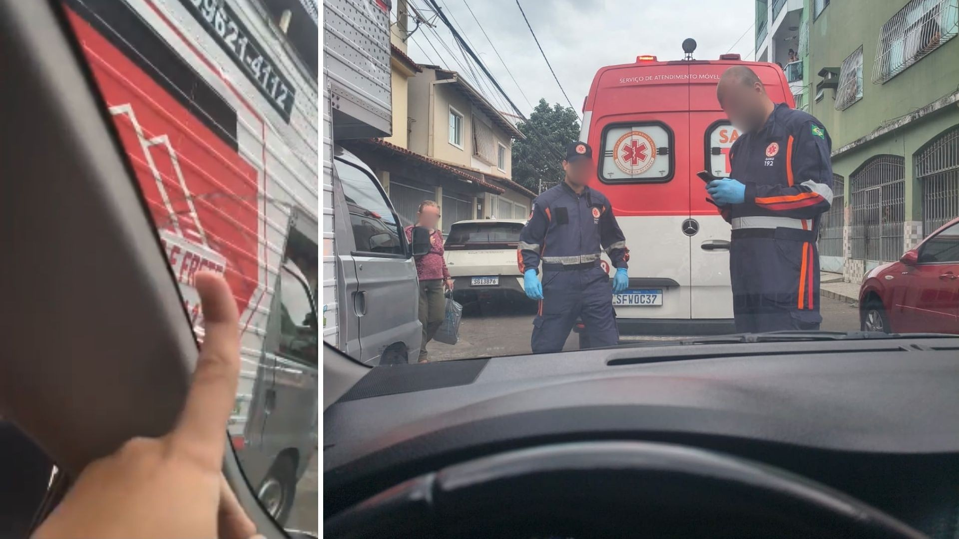 Motorista assume direção de ambulância que prestava socorro, atinge paramédico e é detido em Vila Velha
