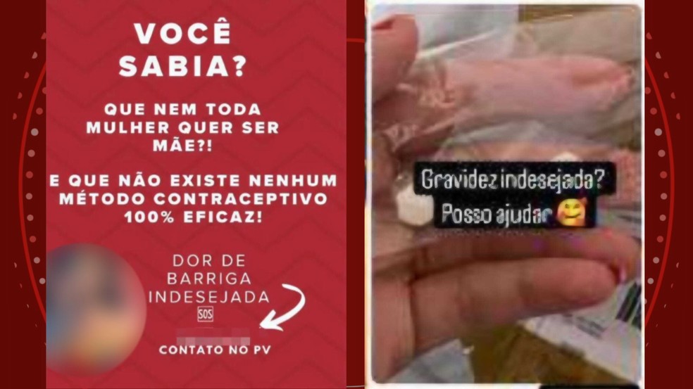 Irm&atilde;s anunciavam venda de rem&eacute;dios abortivos pelas redes sociais &mdash; Foto: Reprodu&ccedil;&atilde;o
