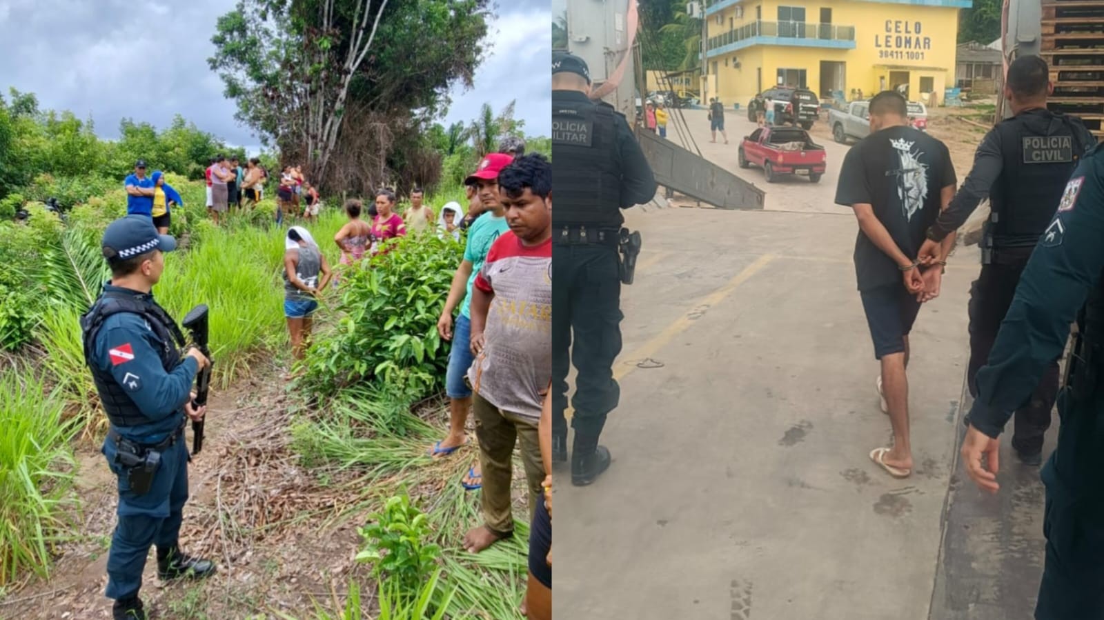 PM e Polícia Civil prendem suspeito de homicídio em comunidade do Lago Sapucuá