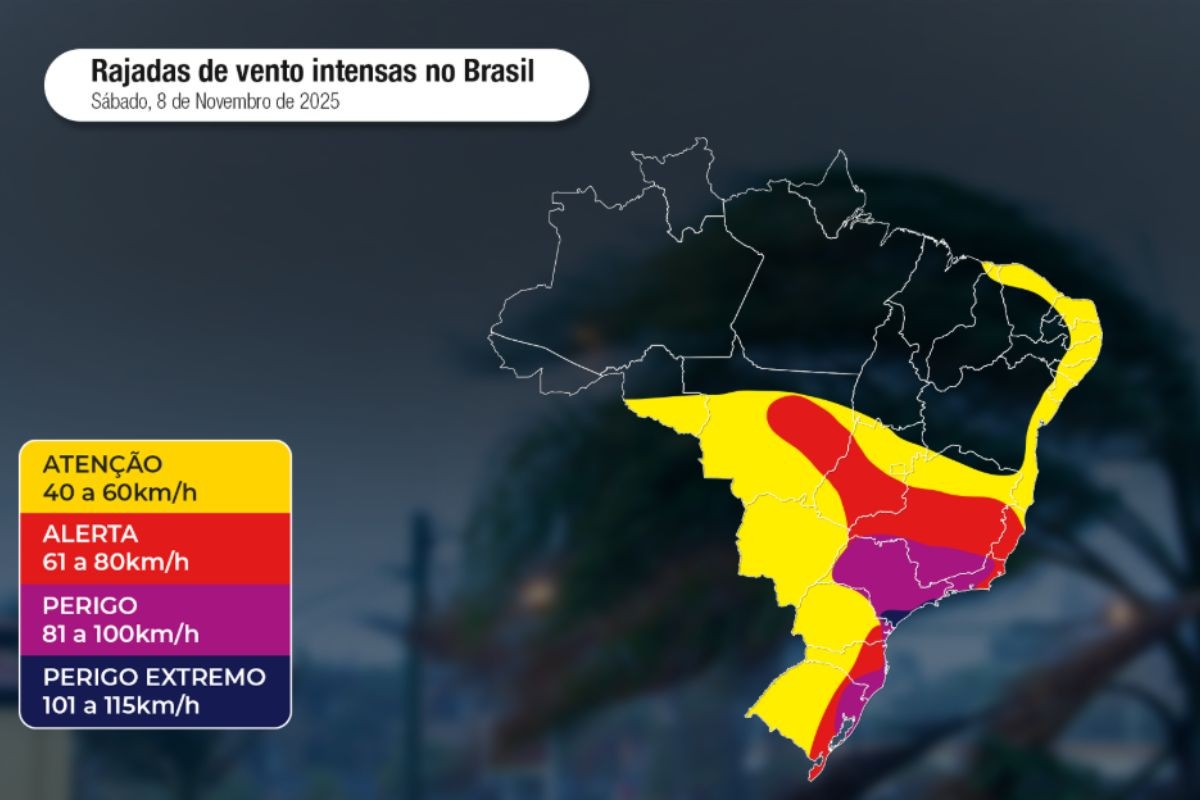 Ciclone extratropical: fim de semana deve ser de chuva intensa, ventos fortes e até granizo em MS