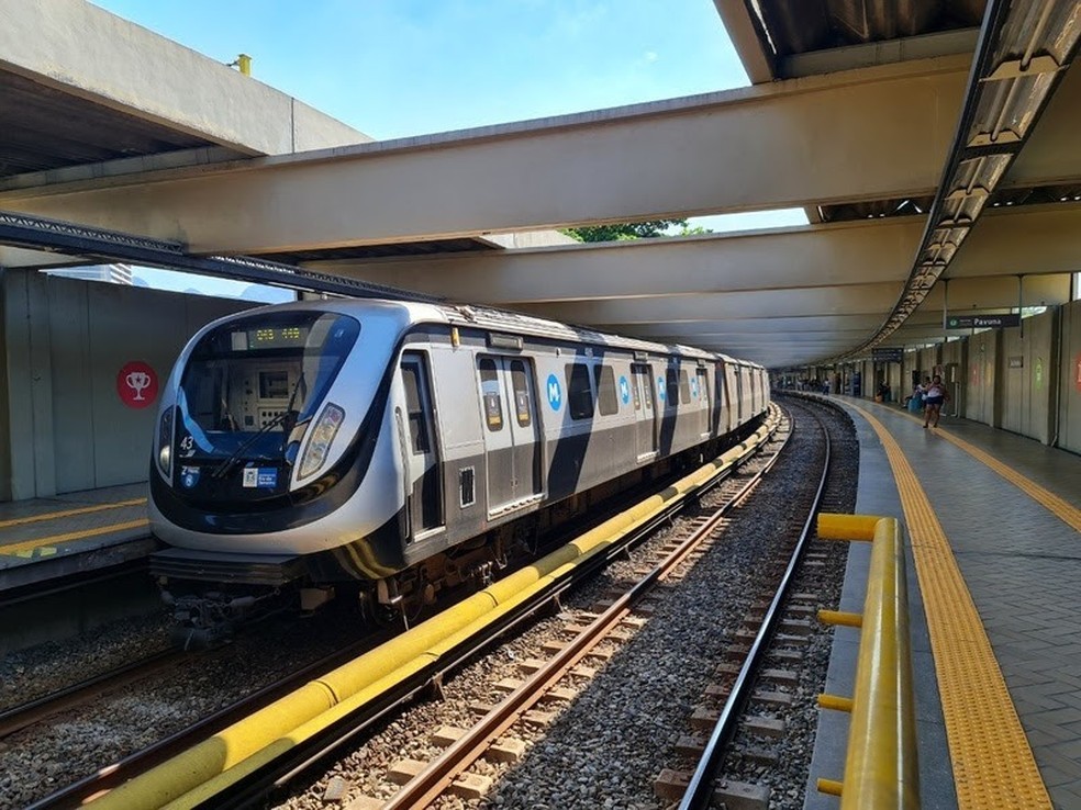 Composição do Metrô Rio — Foto: Divulgação