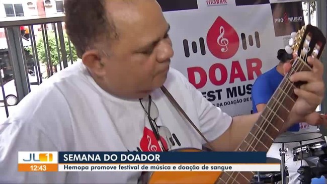 Hemopa promove festival de música e doação de sangue na Semana do Doador