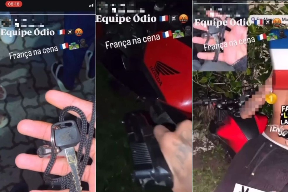 Criminoso se gabou de assalto à mão armada na Rodovia Rio-Santos, em Bertioga (SP) — Foto: Redes Sociais
